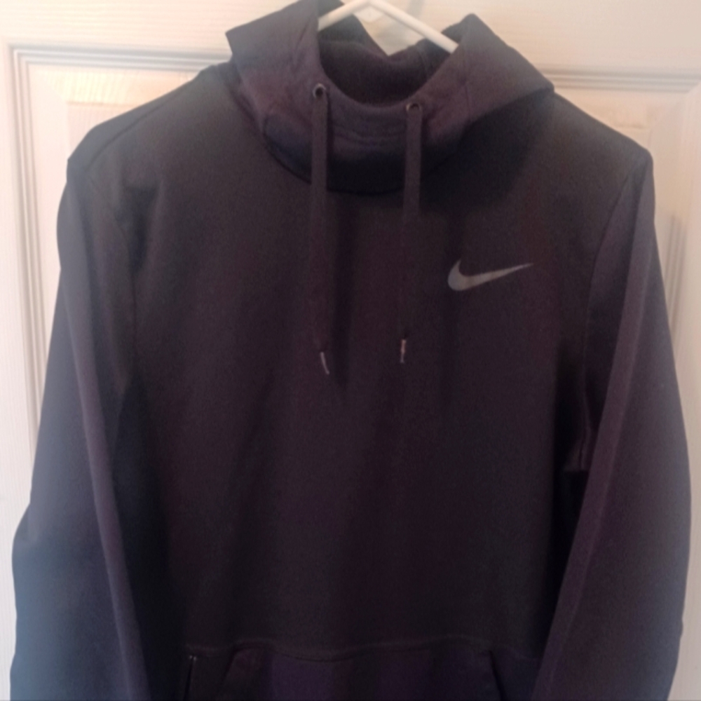 Nike Black Hoodie with Silver Logo